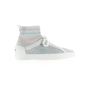 ASH NINJA HIGH SOCK LEATHER TOP SNEAKERS PINK MINT NWT EUR SZ 38 US SZ 8